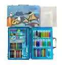 Set De Aarte Para Niños De 126 Piezas Astronauta Azul