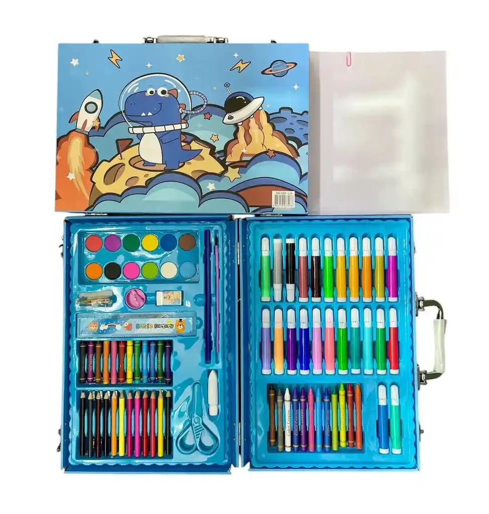 Set De Aarte Para Niños De 126 Piezas Astronauta Azul