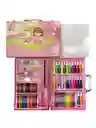 Set De Arte Para Niños De 126 Piezas Anime Rosa