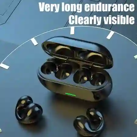 Auriculares Inalambricos Para Gym/audifonos Bluetooth Para Entrenar/audinos Tipo Arete De Conducción Osea/ Clip De Oreja Bluetooth