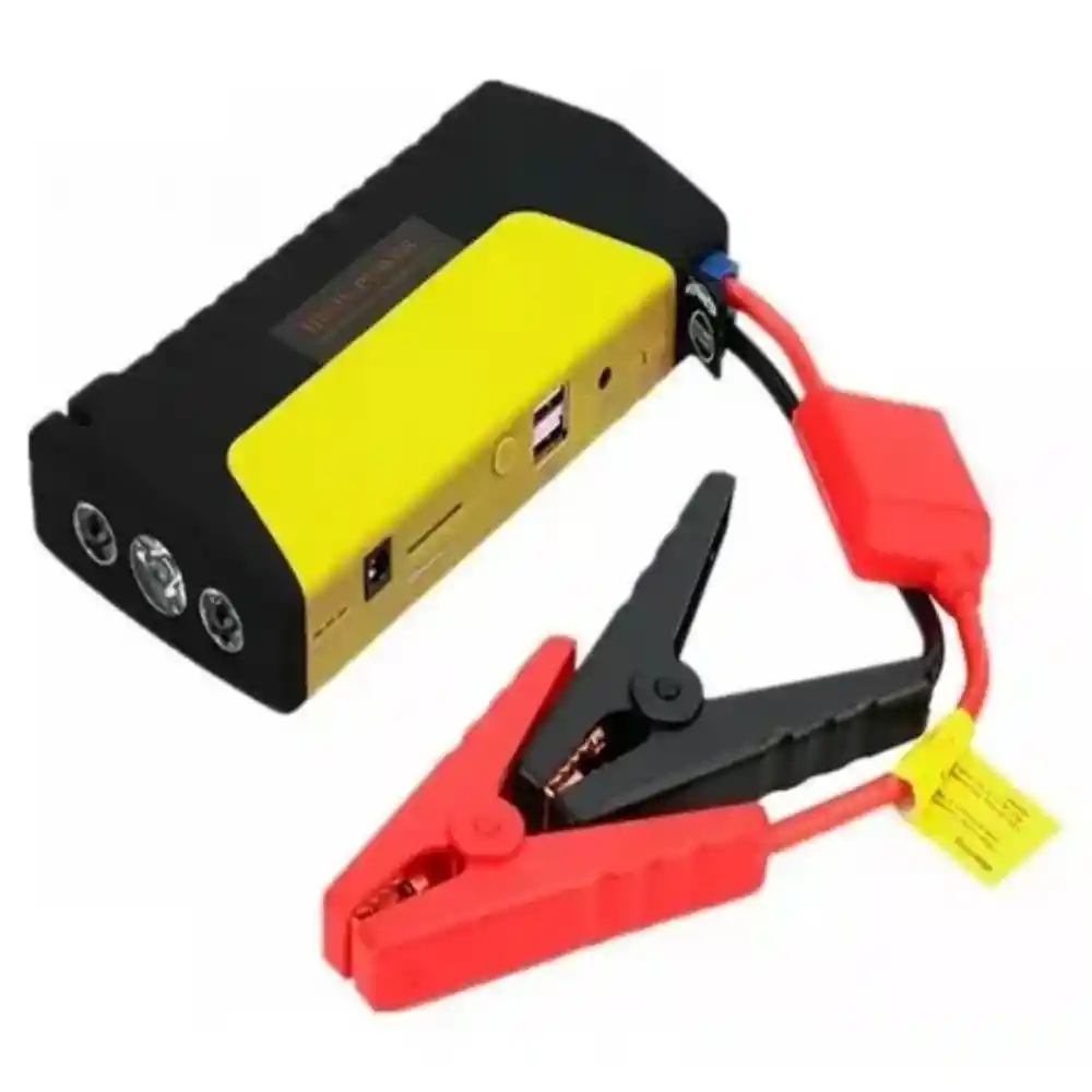 Bateria Repuesto Emergencia Iniciador Auto Moto Con Estuche Y Compresor