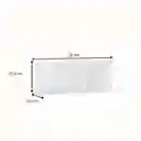 Repisa Bertolini 78x27x22cm Blanco Mdp