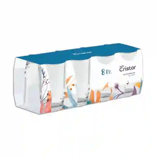 Vaso Largo Cristar Estambul 442 Ml - 8 Und Vidrio