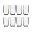 Vaso Largo Cristar Estambul 442 Ml - 8 Und Vidrio