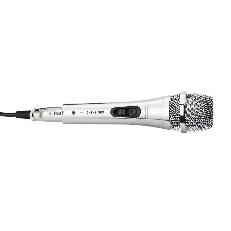 Microfono Alambrico Profesional Mcr-001 Plateado