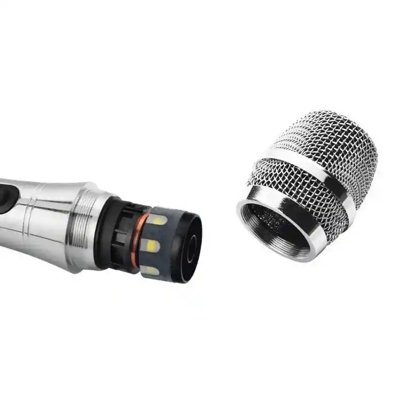 Microfono Alambrico Profesional Mcr-001 Plateado