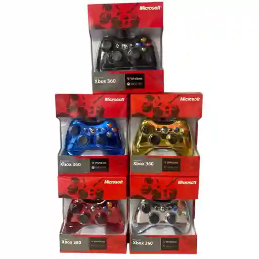 Control De Cable Para Xbox 360 Y Pc Cromados
