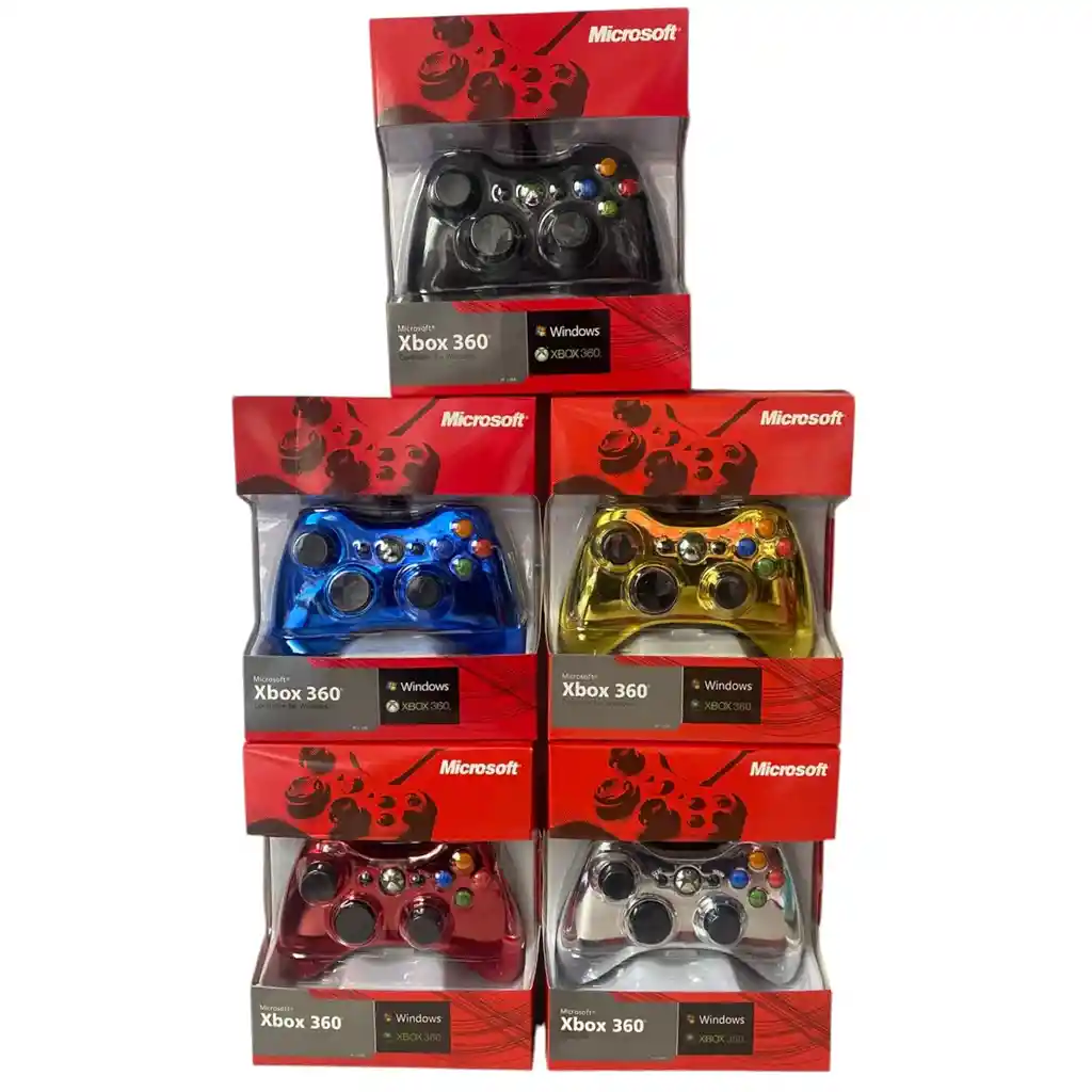 Control De Cable Para Xbox 360 Y Pc Cromados