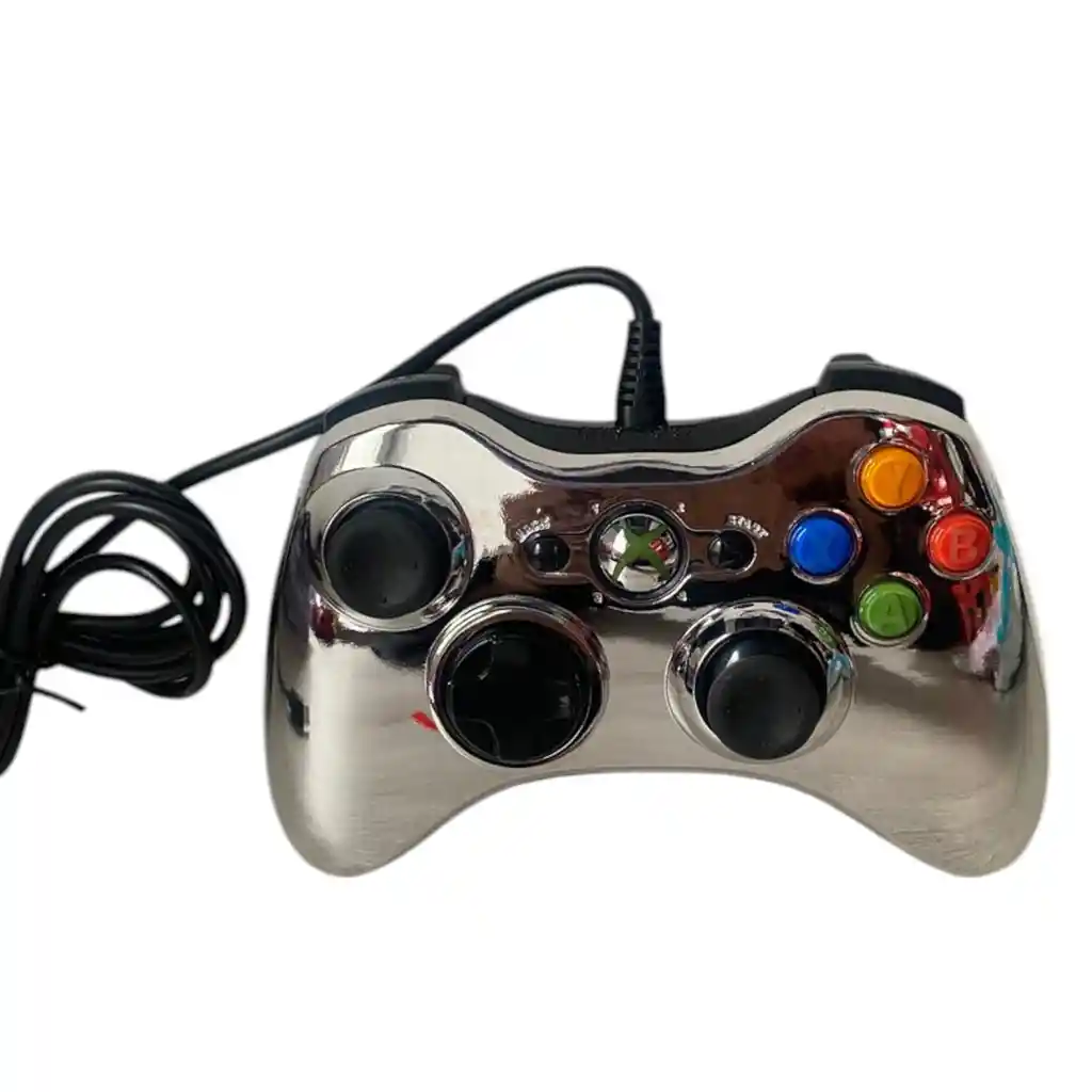 Control De Cable Para Xbox 360 Y Pc Cromados