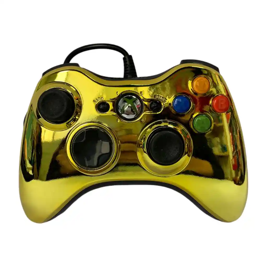 Control De Cable Para Xbox 360 Y Pc Cromados