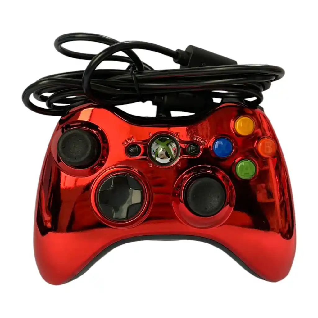 Control De Cable Para Xbox 360 Y Pc Cromados