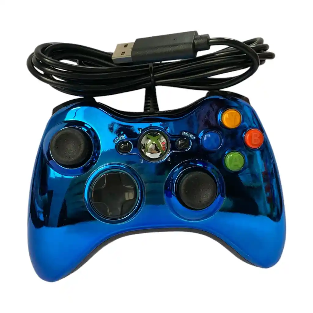 Control De Cable Para Xbox 360 Y Pc Cromados