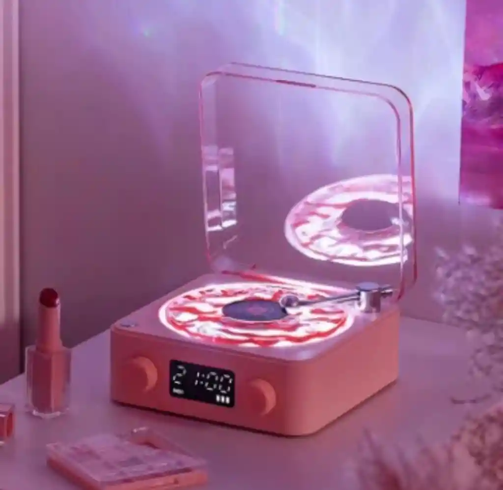 Reproductor De Discos Retro Con Sonido Pequeño Inalámbrico