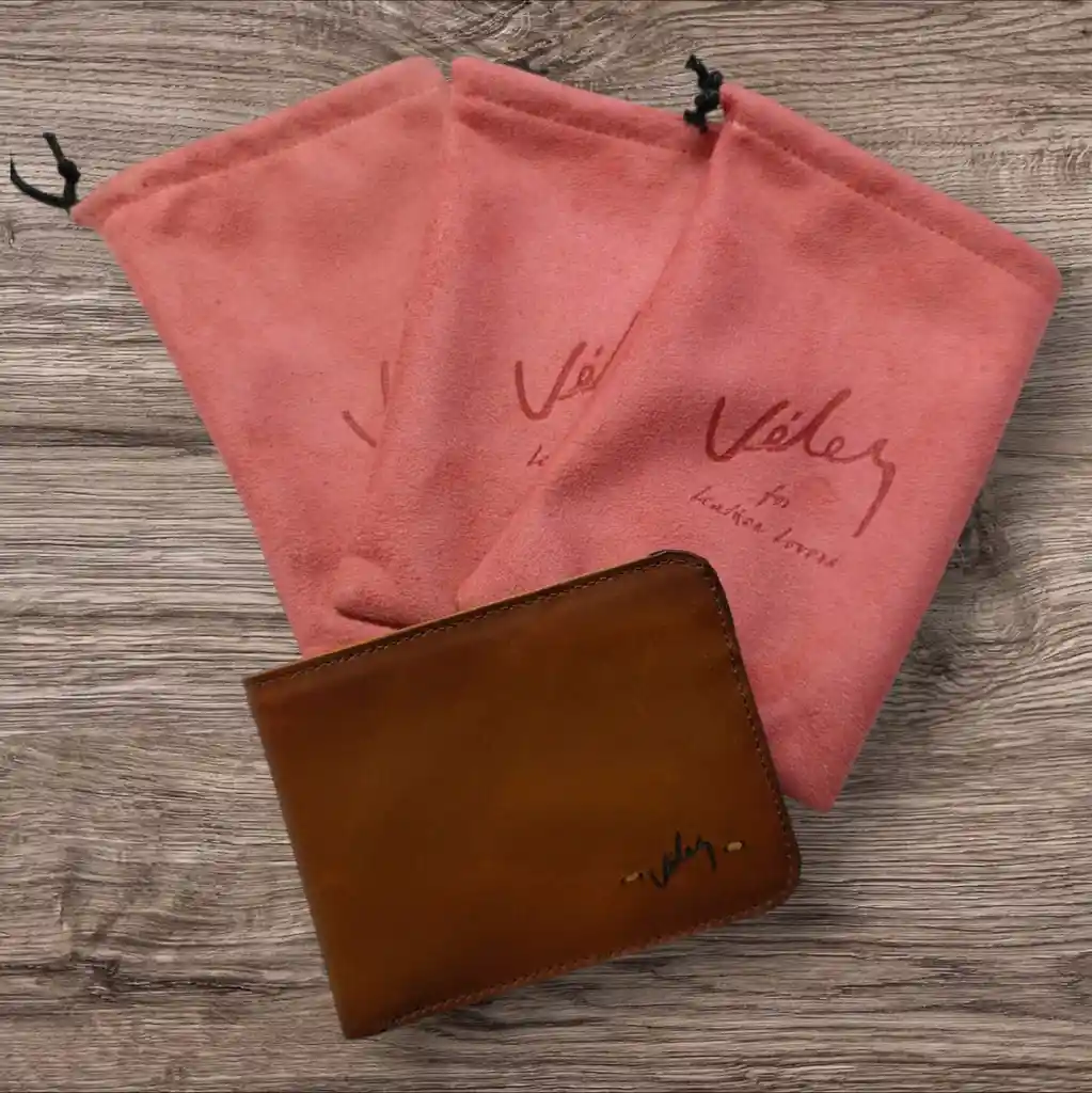 Billetera Hombre Velez Cuero Genuino De Alta Calidad Incluye Elegante Estuche Terciopelo