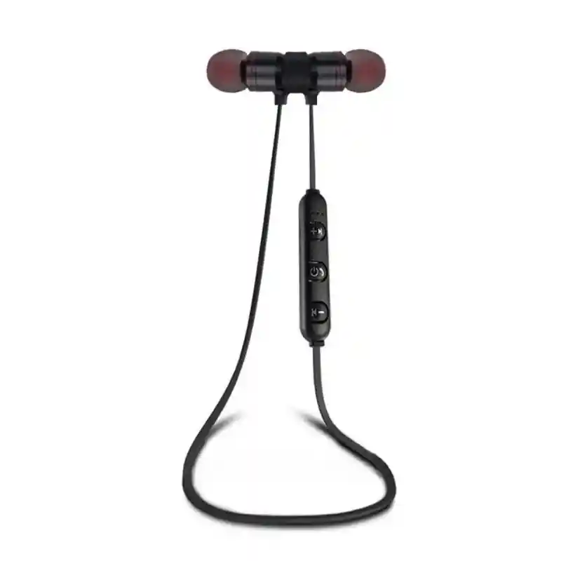 Audífonos Bluetooth Sport Magnetico Nuevo Negro