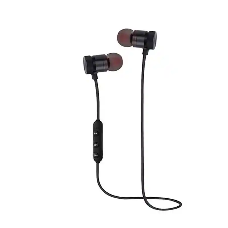 Audífonos Bluetooth Sport Magnetico Nuevo Negro