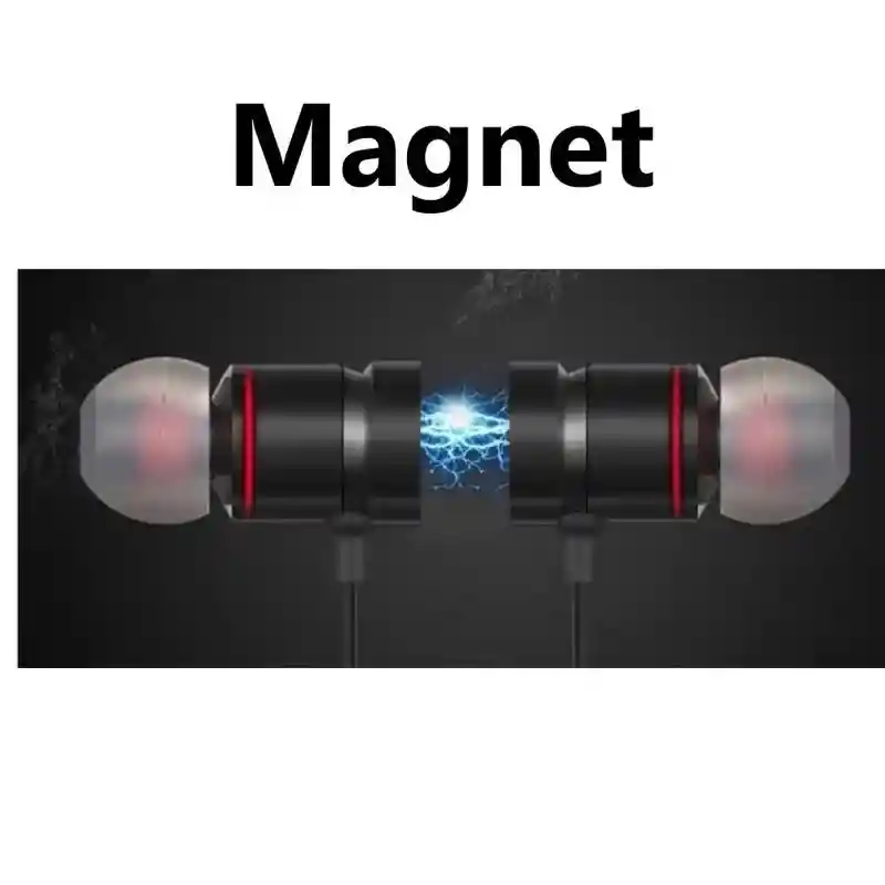 Audífonos Bluetooth Sport Magnetico Nuevo Negro