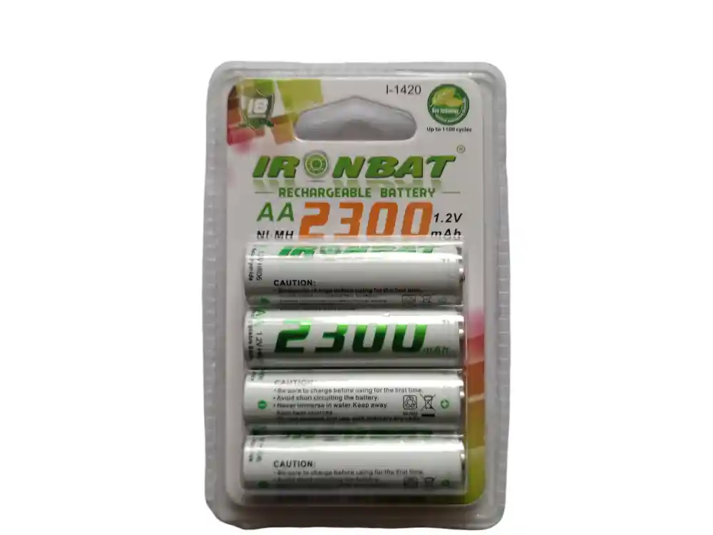 Pilas Recargables Aa X4 Unidades De 2300 Amp