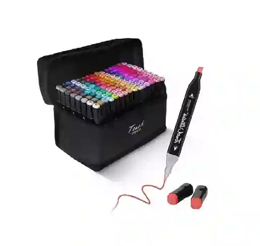 Marcadores A Base De Alcohol De Doble Punta 80 Colores