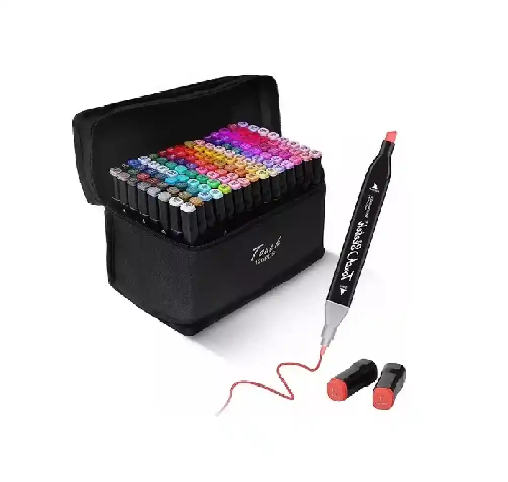 Marcadores A Base De Alcohol De Doble Punta 80 Colores