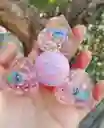 Brillo Labial Spinner Para Niñas Tres Brillos En Uno Dibujos Animados, Lip Gloss Efecto Luminoso