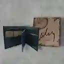 Billetera Hombre Velez Cuero Genuino De Alta Calidad Negro - Placa