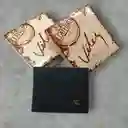 Billetera Hombre Velez Cuero Genuino De Alta Calidad Negro - Placa