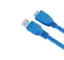 Cable Usb 3.0 Tipo B Para Disco Duro Externo Azul
