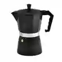 Cafetera Moka De 6 Tazas Color Negro