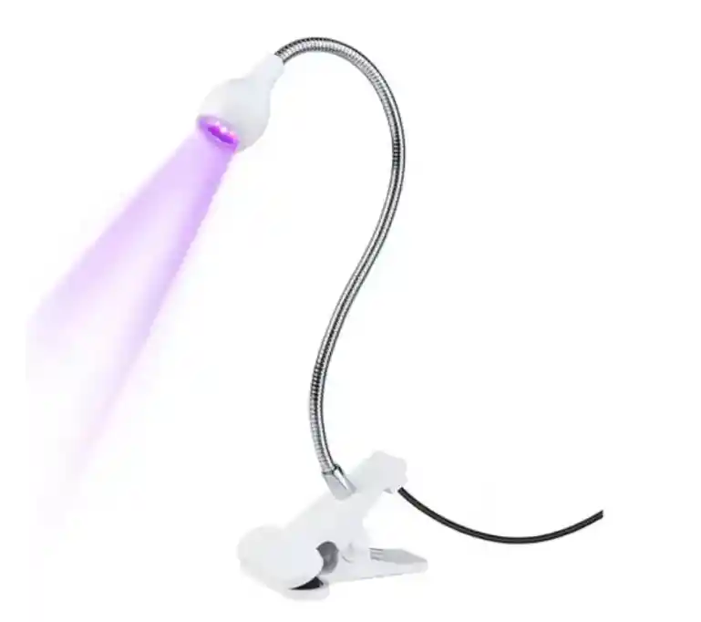 Lámpara Led Uv Con Clip Y Cuello Flexible – Usb