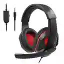 Diadema Tipo Gamer Pc Plug Amd-02 Nuevo Rojo