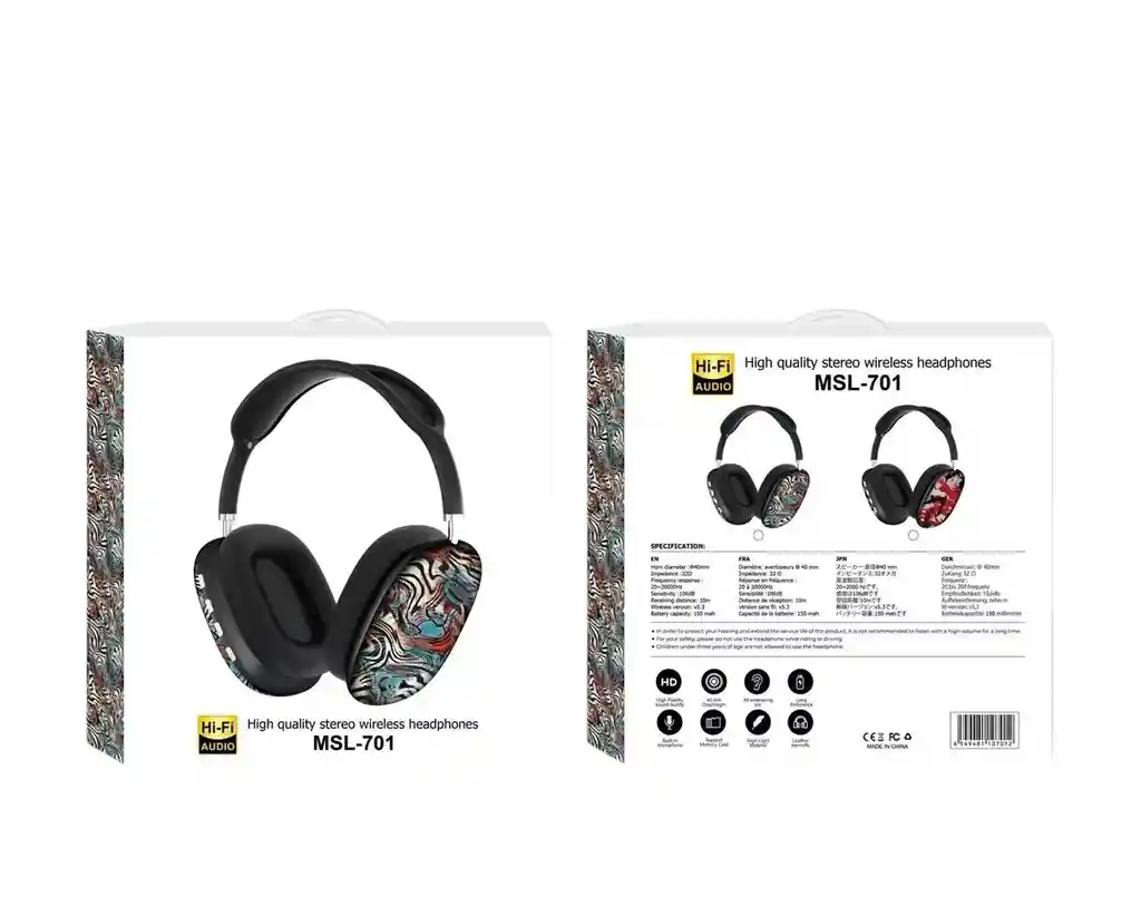 Audífono Diadema Bluetooth P7 Con Diseño Unico