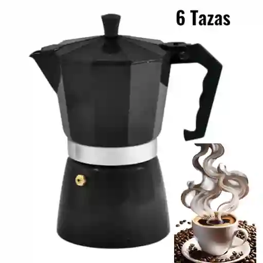 Cafetera Italiana Moka 6 Tazas Espresso