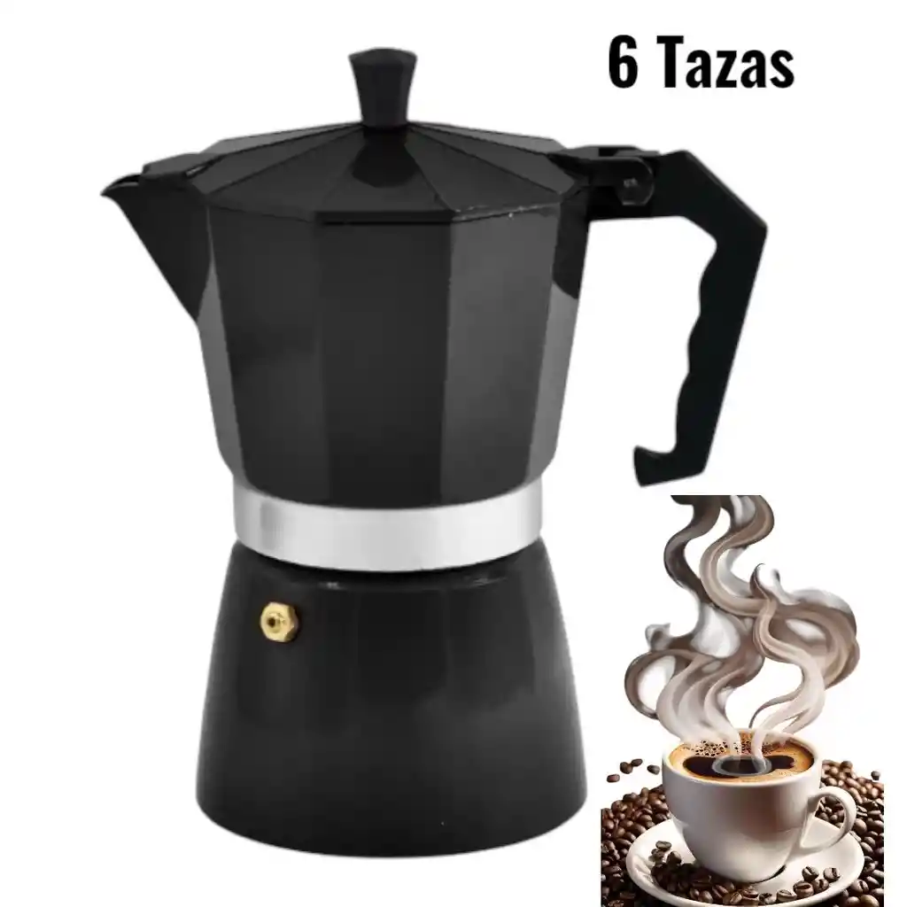 Cafetera Italiana Moka 6 Tazas Espresso