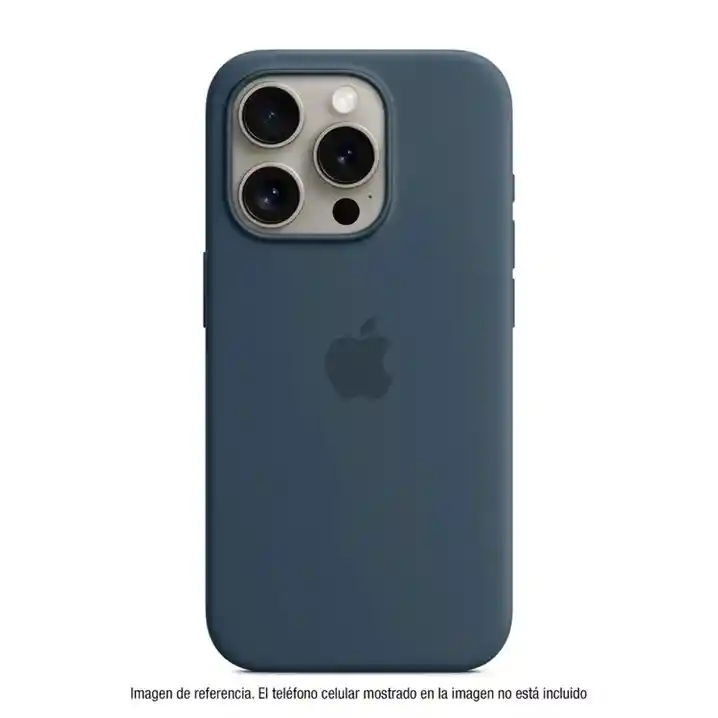 Silicon Case Iphone 15 Pro Max Azul Oscuro