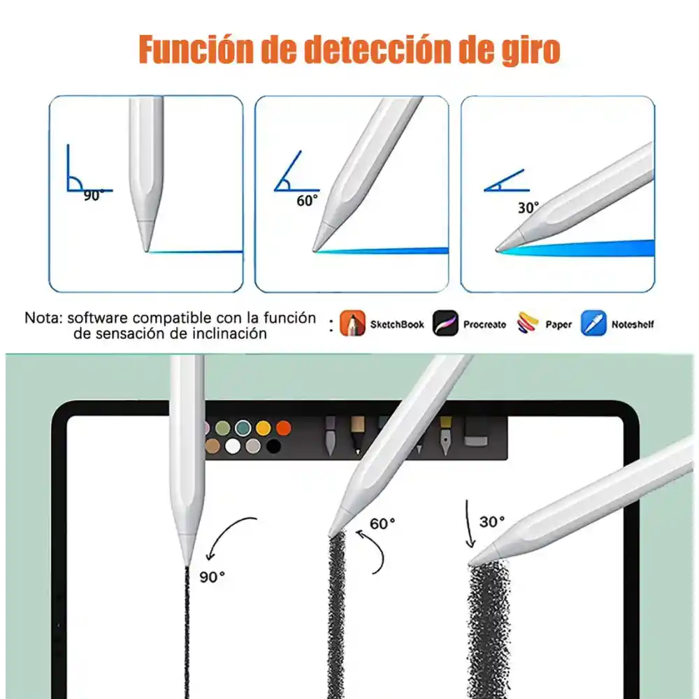 Lápiz Óptico Universal Ipad Android Capacitivo Pantalla Led