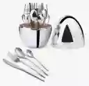 Juego De Cubiertos 24pcs Acero Inoxidable + Estuche Huevo
