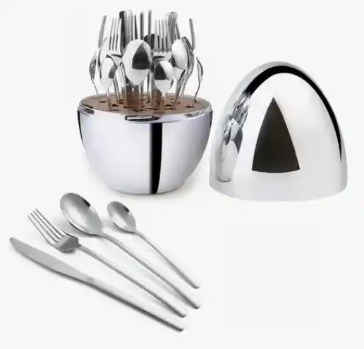 Juego De Cubiertos 24pcs Acero Inoxidable + Estuche Huevo