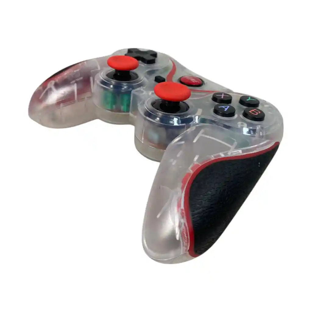 Control Bluetooth X3 Transperente + Soporte Para Celular Y Pc