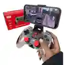 Control Bluetooth X3 Transperente + Soporte Para Celular Y Pc