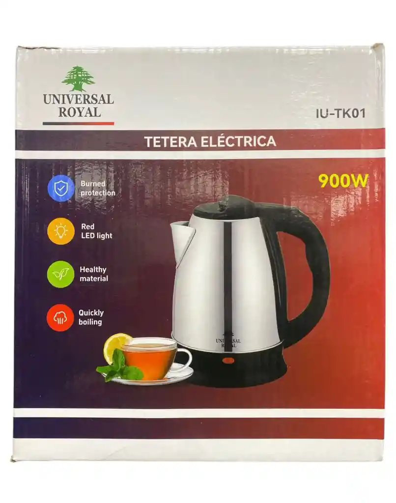 Jarra Hervidora Eléctrica De Agua Rápida Metálica Royal Universal