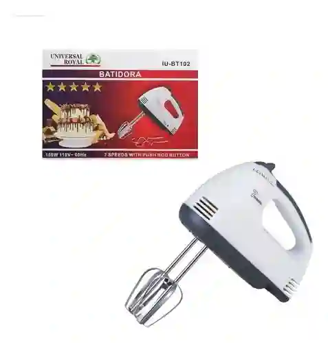Batidora Universal Royal Iu-bt102 Blanca 150w 7 Velocidades