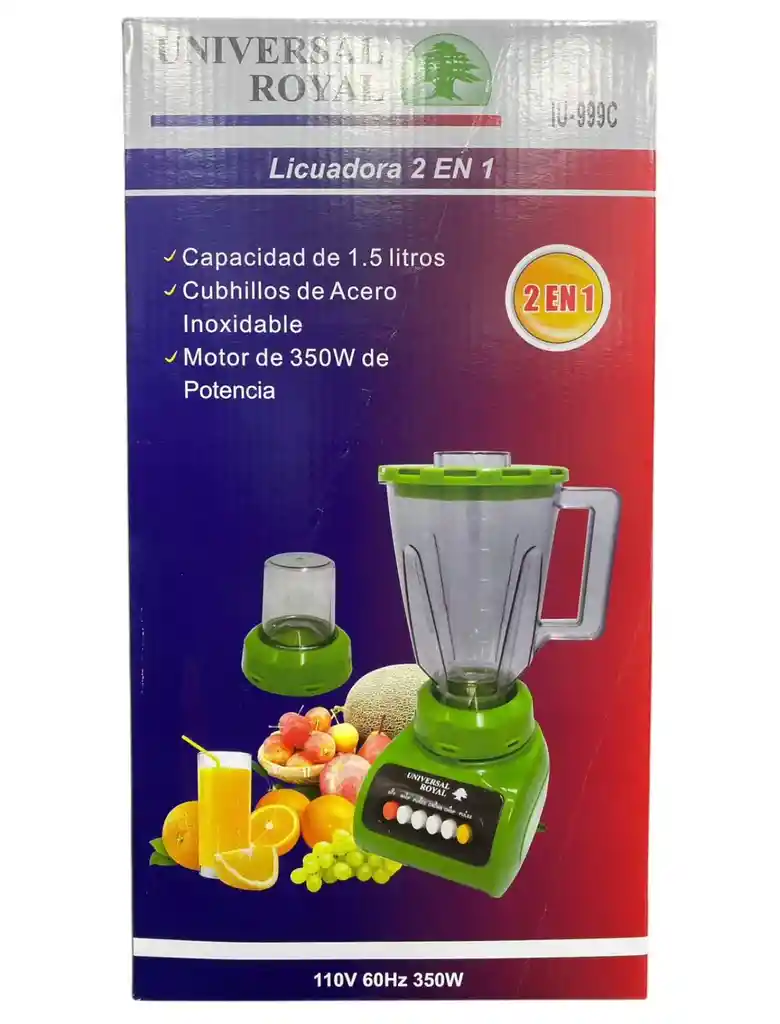 Licuadora Picatodo 1,5 L Universal Royal Iu-999a -999c
