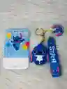 Porta Carnet Tarjetero Diseño Infantiles Con Diseño De Stitch