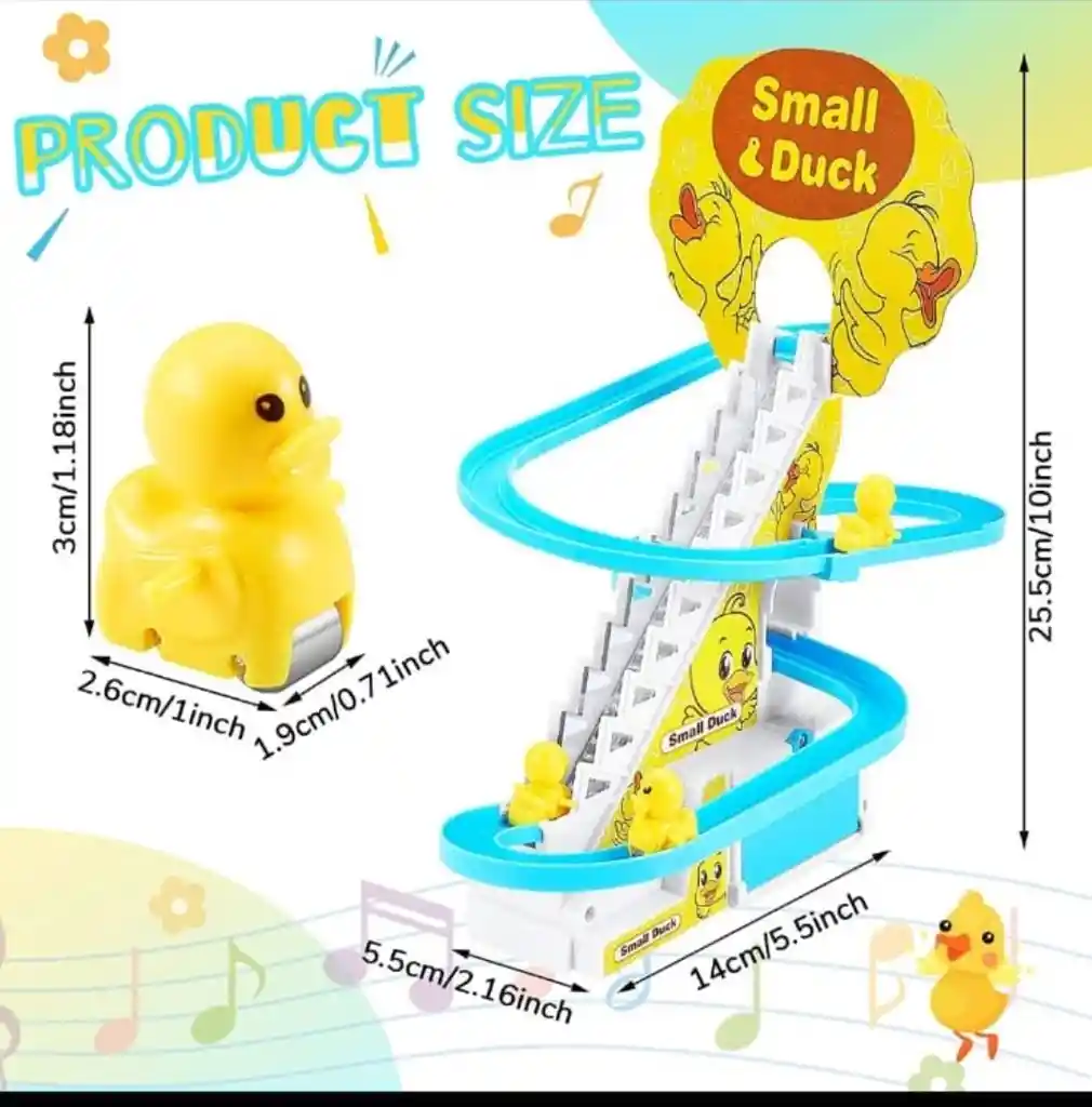 🐥pista Mágica Patitos Con Sonido Montaña Rusa Juguete Para Niños & Niñas💛