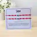Set Pulseras De Protección 7 Nudos Y Ojo Turco Para Compartir