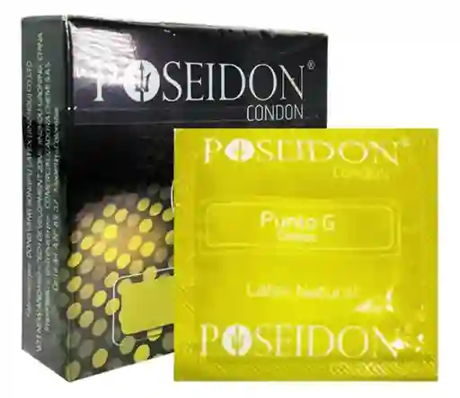 Preservativo Condon Texturizado Punto G Poseidon Sachet X 3 Und