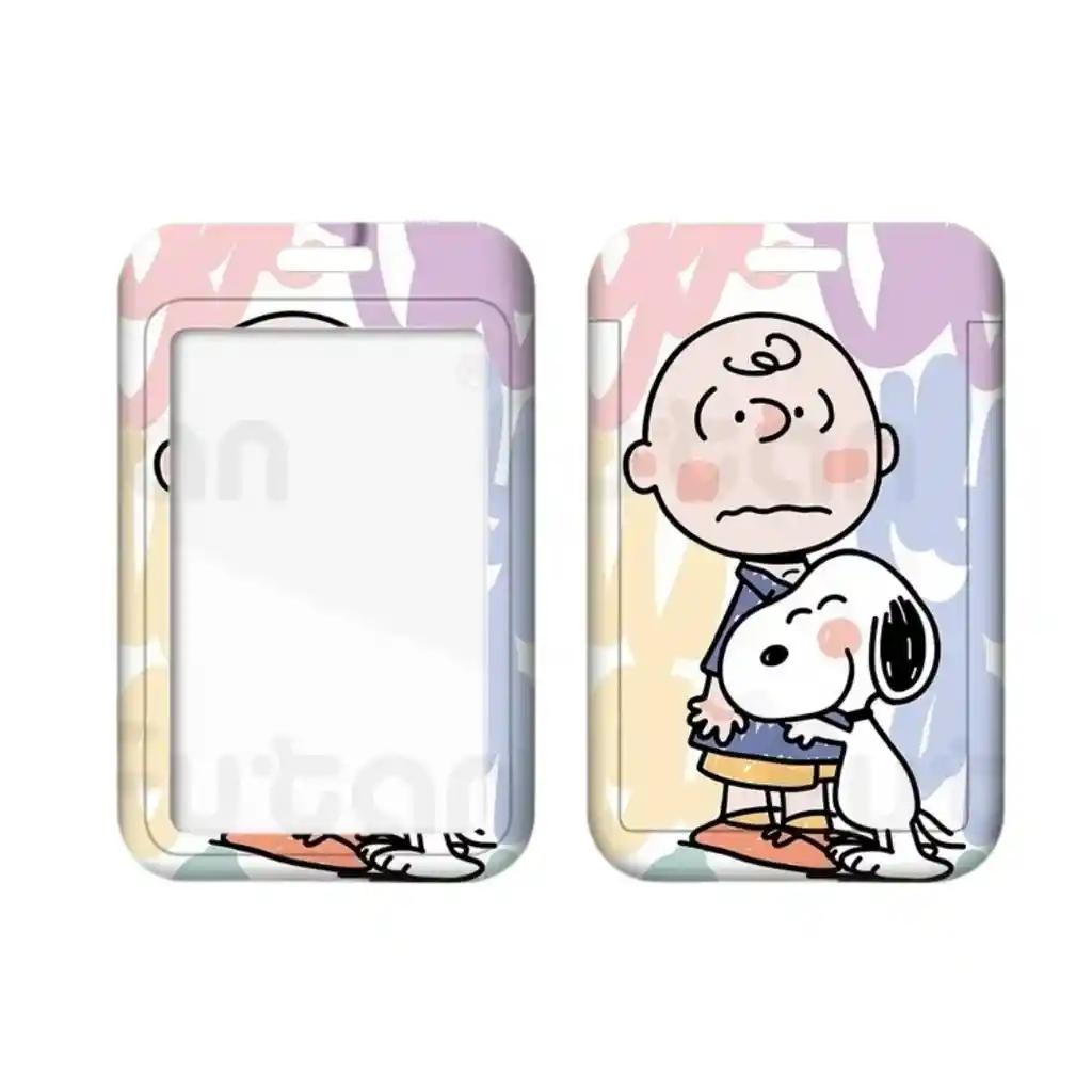 Porta Carnet Carlitos Y Snoopy