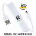 Cable Tipo Micro Usb (v8) 3 Metros