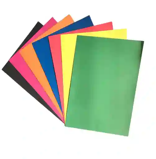 Cartulina Octavo Artes Colores Fuertes X 7 Unidades
